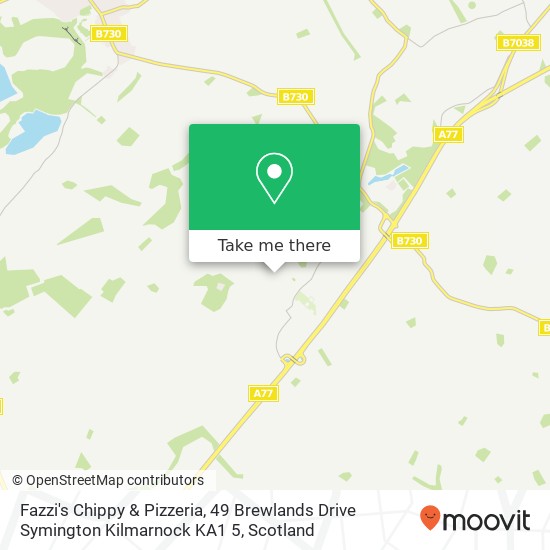 Fazzi's Chippy & Pizzeria, 49 Brewlands Drive Symington Kilmarnock KA1 5 map