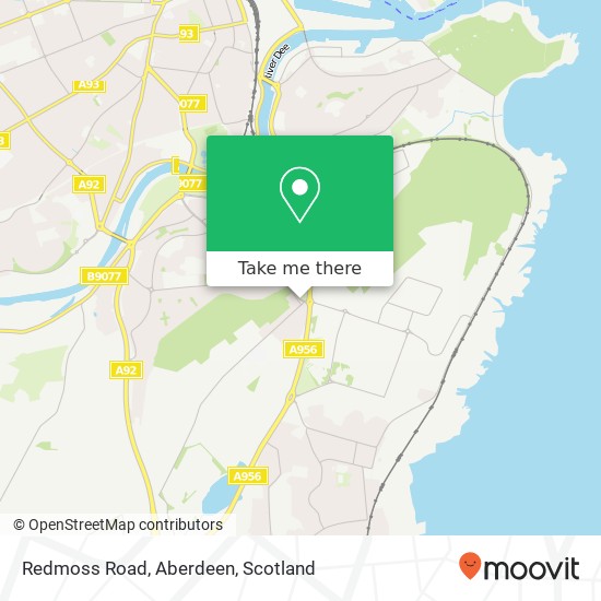 Redmoss Road, Aberdeen map