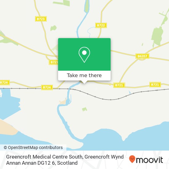 Greencroft Medical Centre South, Greencroft Wynd Annan Annan DG12 6 map