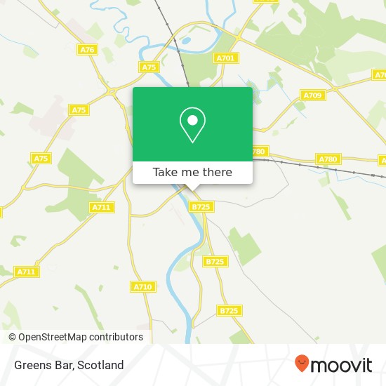 Greens Bar map