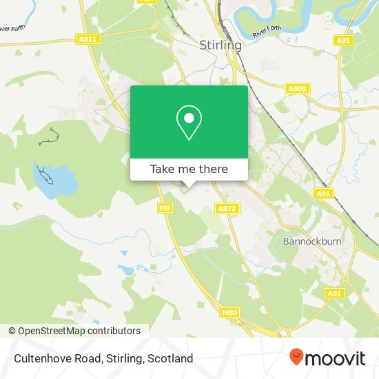 Cultenhove Road, Stirling map