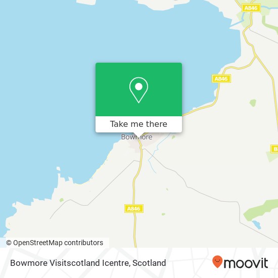 Bowmore Visitscotland Icentre map