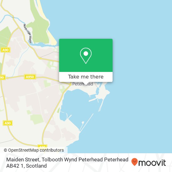 Maiden Street, Tolbooth Wynd Peterhead Peterhead AB42 1 map