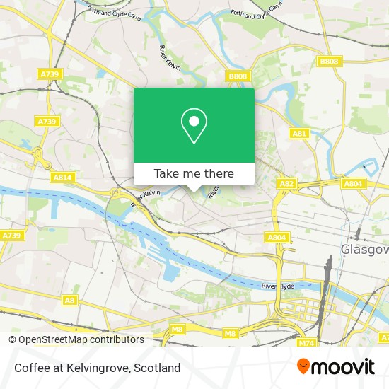 Coffee at Kelvingrove map