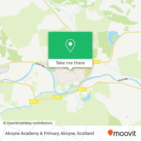 Aboyne Academy & Primary, Aboyne map