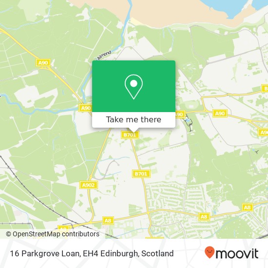 16 Parkgrove Loan, EH4 Edinburgh map