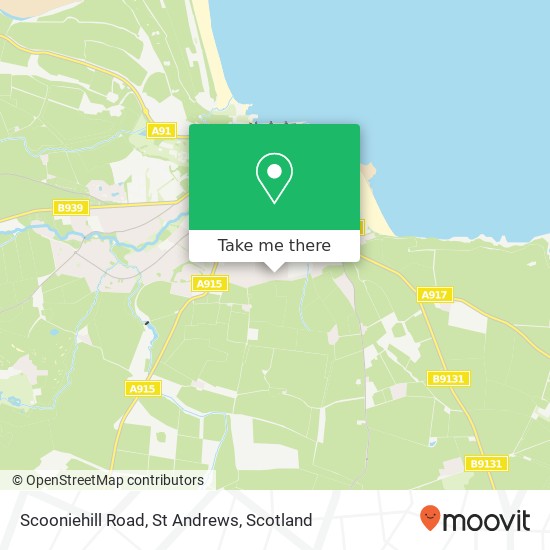 Scooniehill Road, St Andrews map