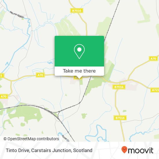 Tinto Drive, Carstairs Junction map
