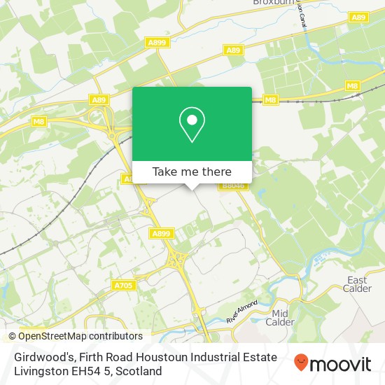 Girdwood's, Firth Road Houstoun Industrial Estate Livingston EH54 5 map