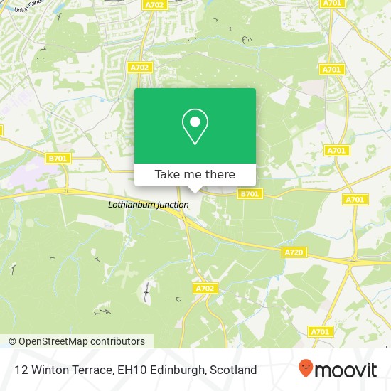 12 Winton Terrace, EH10 Edinburgh map