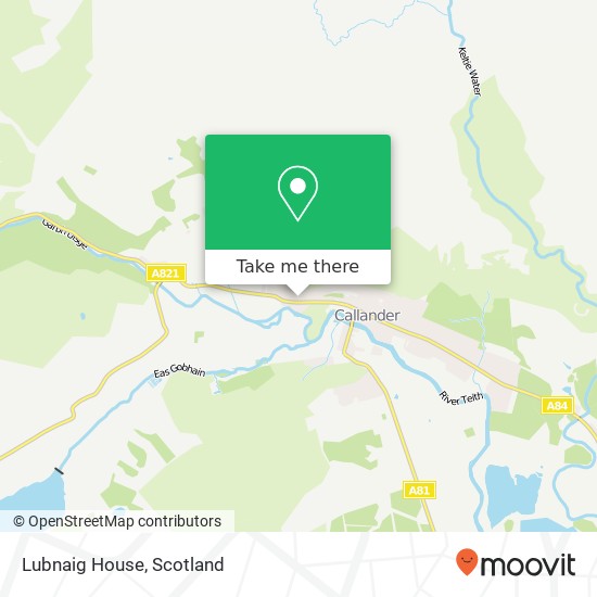 Lubnaig House map