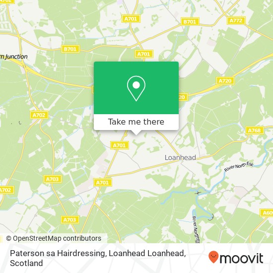 Paterson sa Hairdressing, Loanhead Loanhead map