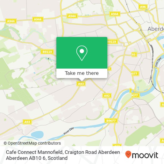 Cafe Connect Mannofield, Craigton Road Aberdeen Aberdeen AB10 6 map