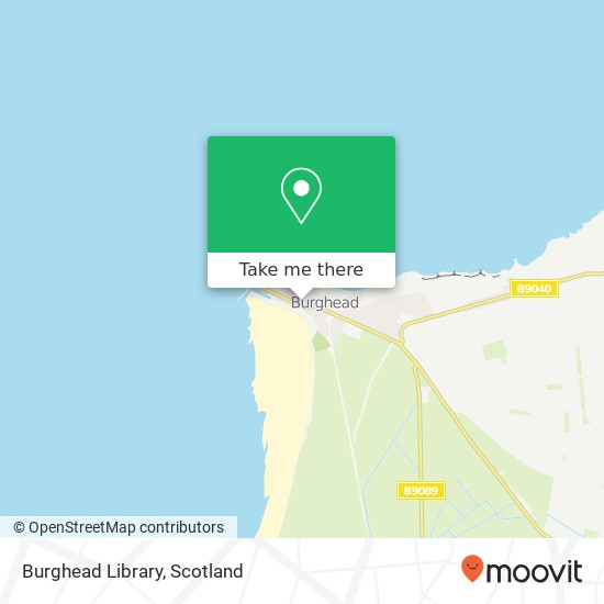 Burghead Library map