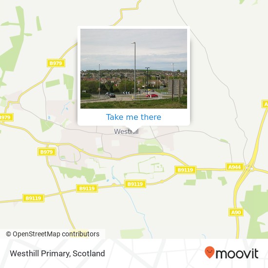 Westhill Primary, Ashdale Close Westhill map