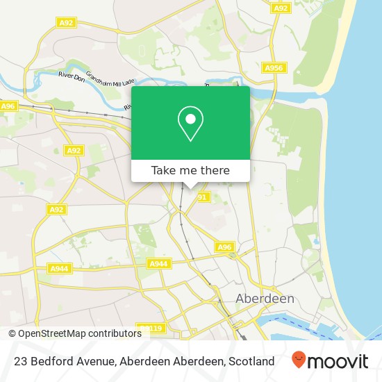 23 Bedford Avenue, Aberdeen Aberdeen map