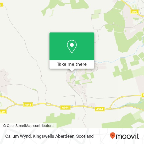 Callum Wynd, Kingswells Aberdeen map