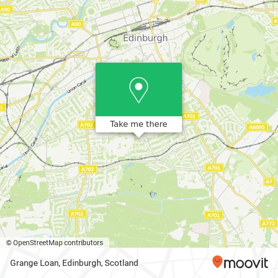 Grange Loan, Edinburgh map