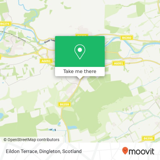 Eildon Terrace, Dingleton map