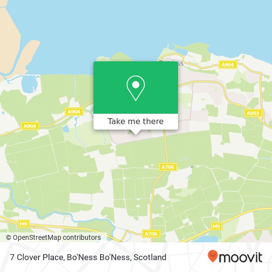 7 Clover Place, Bo'Ness Bo'Ness map