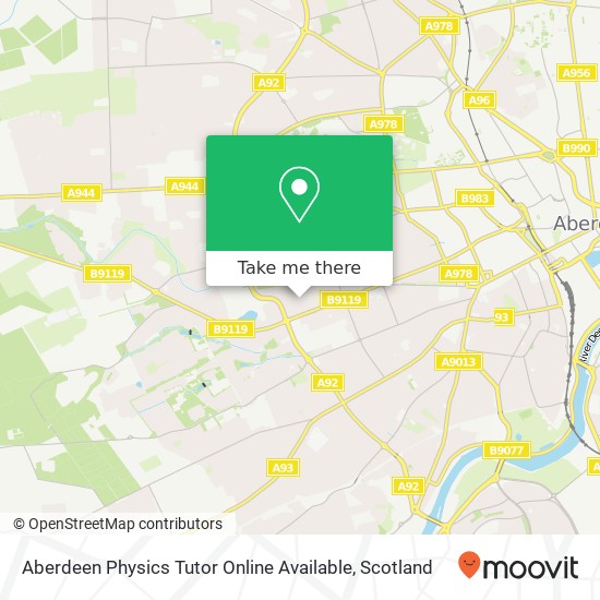 Aberdeen Physics Tutor Online Available map