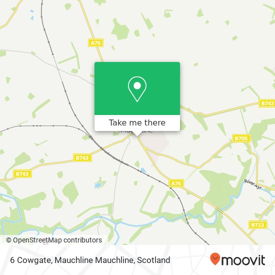 6 Cowgate, Mauchline Mauchline map