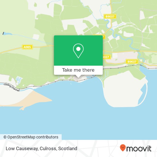 Low Causeway, Culross map