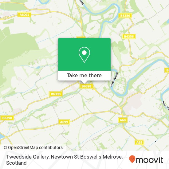 Tweedside Gallery, Newtown St Boswells Melrose map
