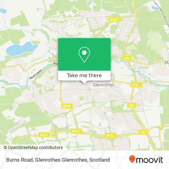 Burns Road, Glenrothes Glenrothes map