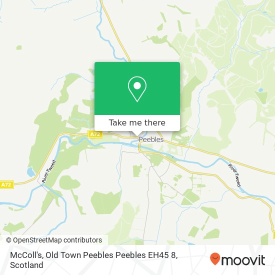 McColl's, Old Town Peebles Peebles EH45 8 map