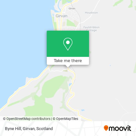 Byne Hill, Girvan map