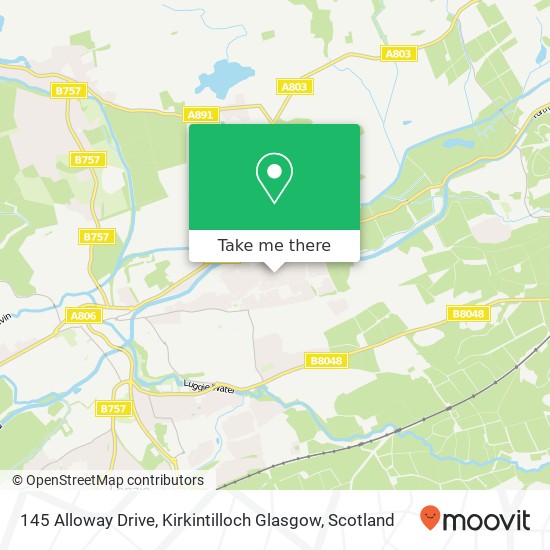145 Alloway Drive, Kirkintilloch Glasgow map