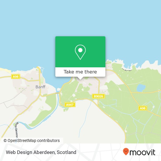 Web Design Aberdeen map