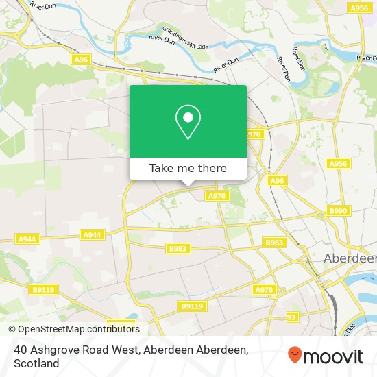 40 Ashgrove Road West, Aberdeen Aberdeen map