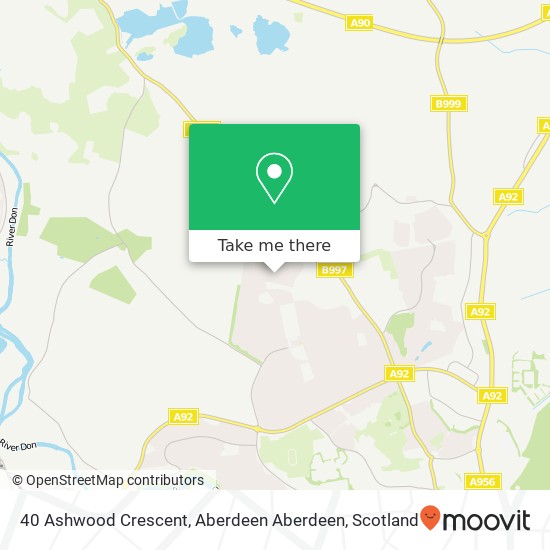 40 Ashwood Crescent, Aberdeen Aberdeen map