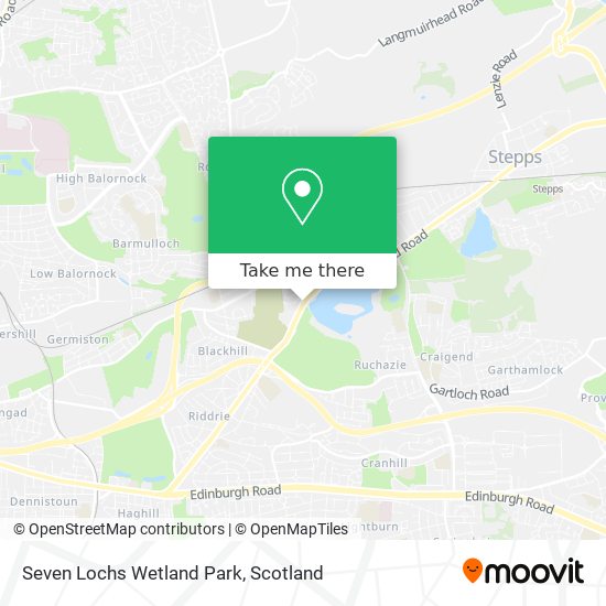Seven Lochs Wetland Park map