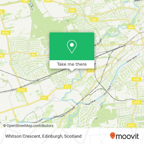 Whitson Crescent, Edinburgh map