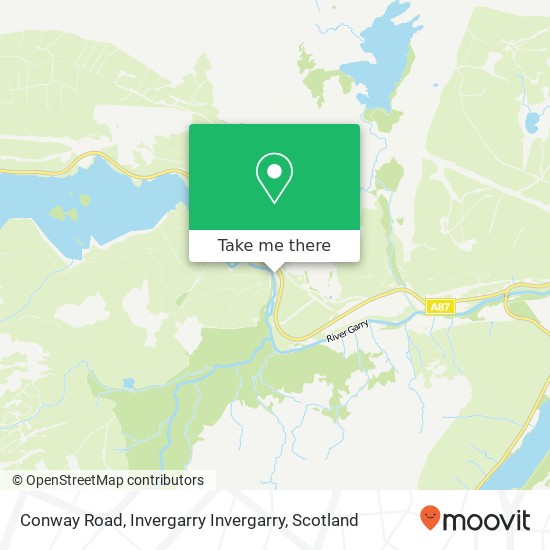 Conway Road, Invergarry Invergarry map