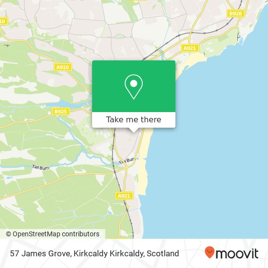 57 James Grove, Kirkcaldy Kirkcaldy map