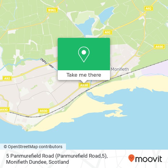 5 Panmurefield Road (Panmurefield Road,5), Monifieth Dundee map