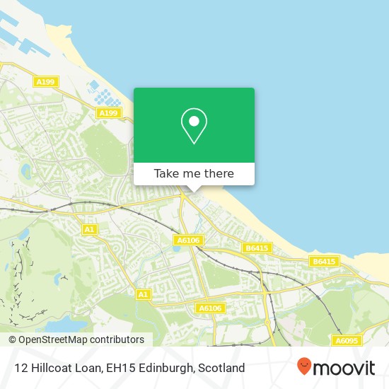 12 Hillcoat Loan, EH15 Edinburgh map