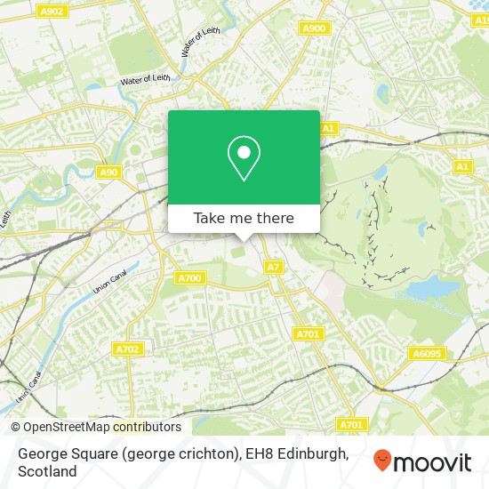 George Square (george crichton), EH8 Edinburgh map