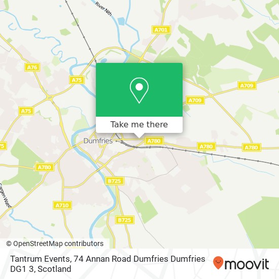 Tantrum Events, 74 Annan Road Dumfries Dumfries DG1 3 map