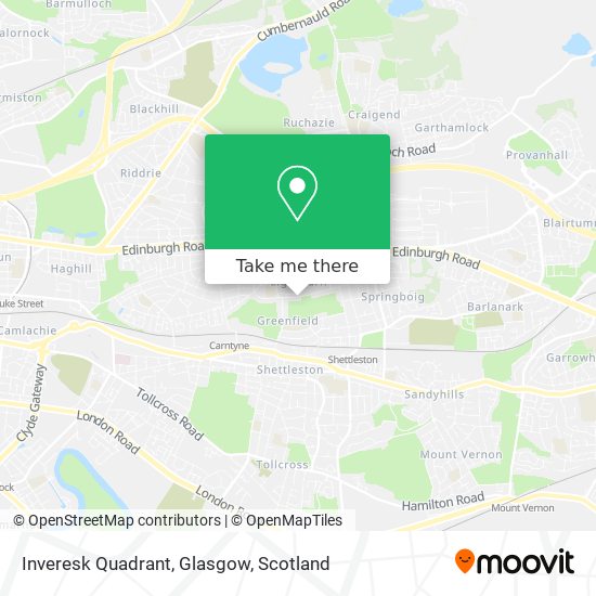 Inveresk Quadrant, Glasgow map
