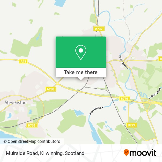 Muirside Road, Kilwinning map