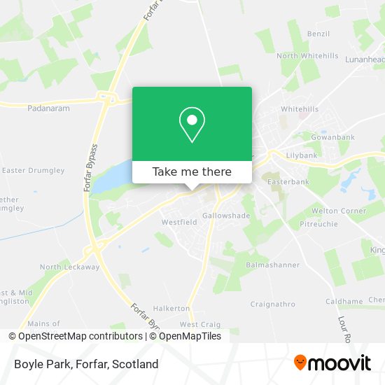 Boyle Park, Forfar map