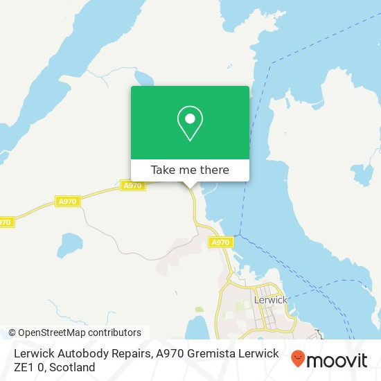 Lerwick Autobody Repairs, A970 Gremista Lerwick ZE1 0 map