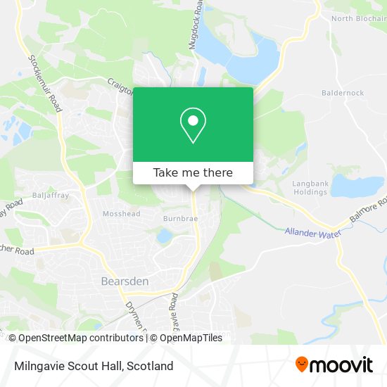 Milngavie Scout Hall map