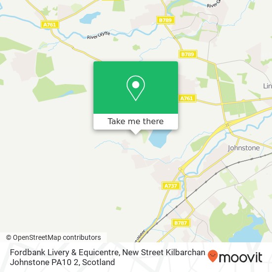 Fordbank Livery & Equicentre, New Street Kilbarchan Johnstone PA10 2 map