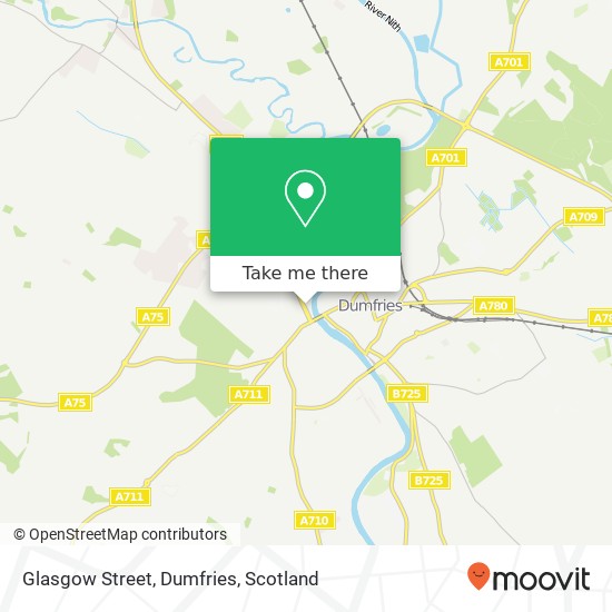 Glasgow Street, Dumfries map